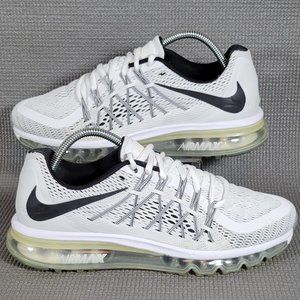 Nike Air Max 2015 'White Black' Athletic Shoes - Size 10 - 698903-101